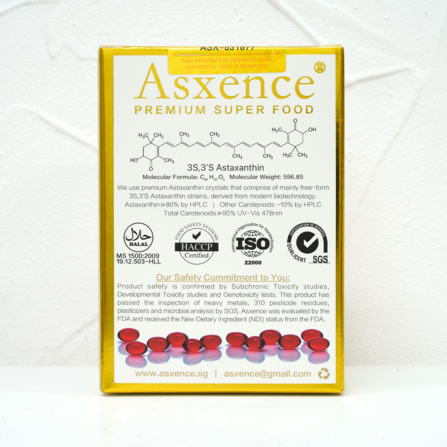 Asxence Astaxanthin with Sacha Inchi Oil